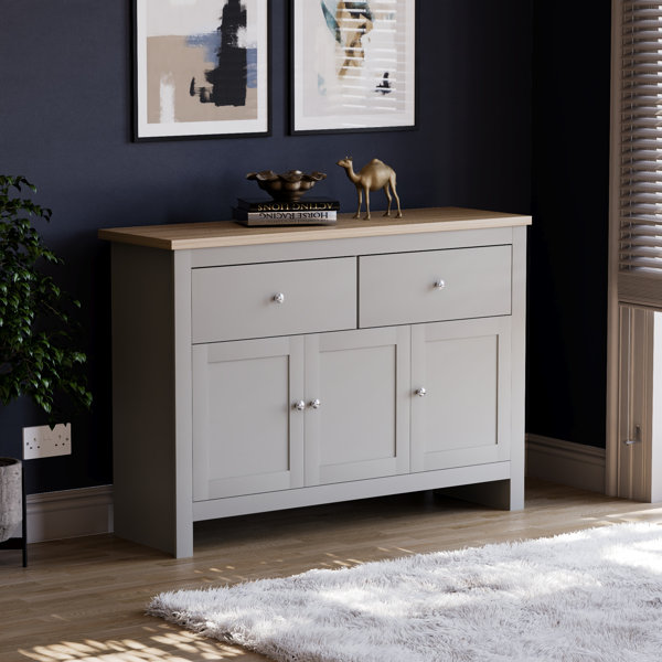 Strick & bolton sliding deals slat door sideboard